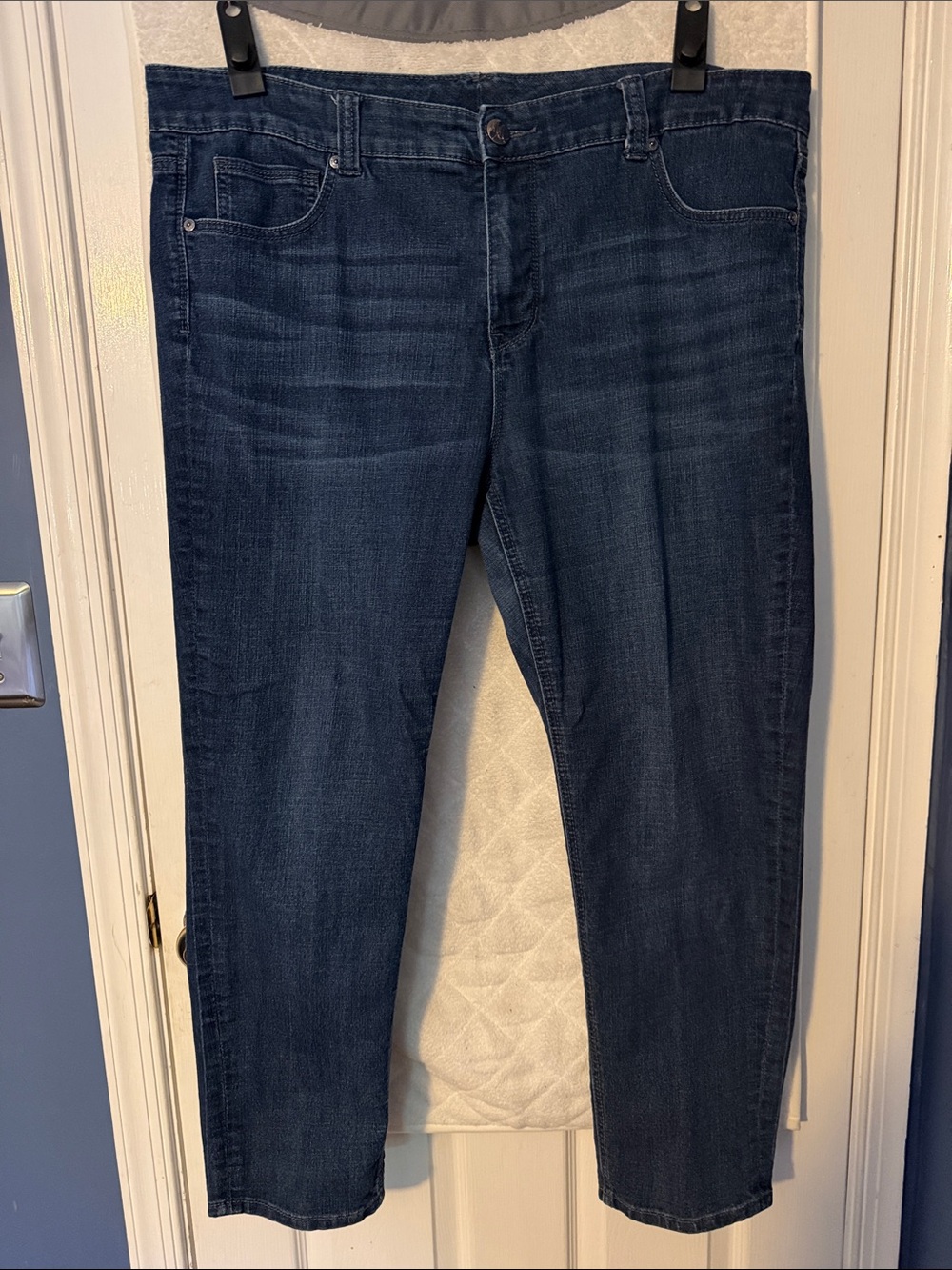 Melissa McCarthy Straight Leg Jeans with Slimming Silhouette System